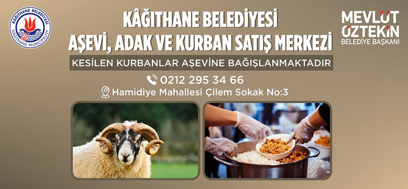 Kağıthane Belediyesi Aşevi, Adak ve Kurban Satış Merkezi